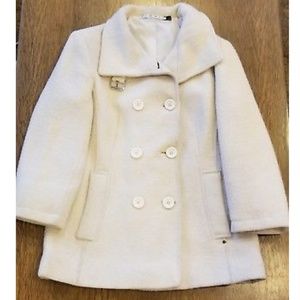 Runway Connection Off White Wool Peacoat 6/Small